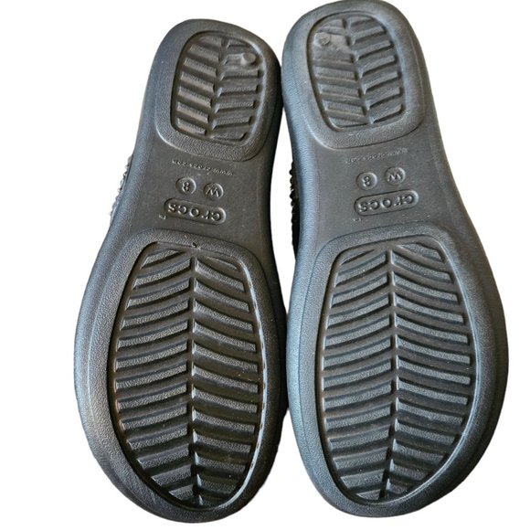 Crocs Monterey Shimmer Wedge Sandals - Picture 2 of 4